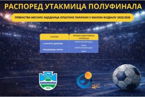 Полуфинале Првенства месних заједница у малом фудбалу – субота, 14. фебруар